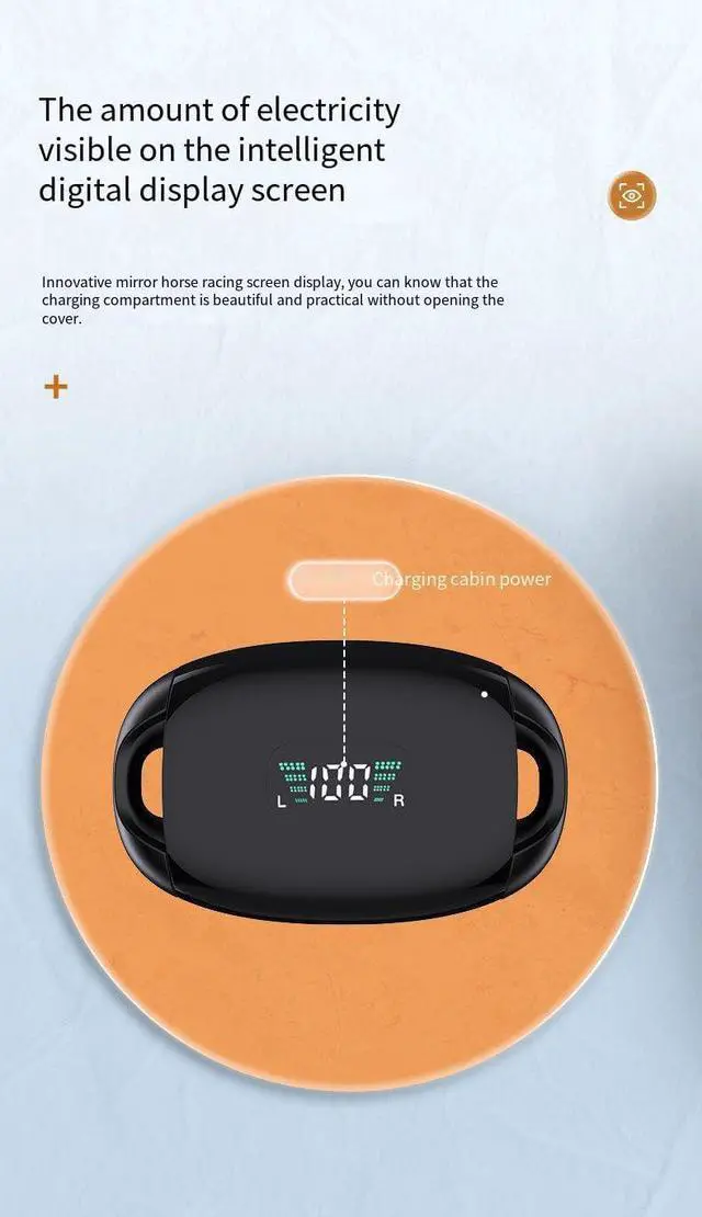 Alt view image 5 of 7 - Wireless Open Ear Clip Bone Conduction Headphones Bluetooth 5.3 Sports Earphones Built-in Mic,HiFi Stereo Headset with CVC8.0 Noise Cancellation,IPX5 Rating for Running,Sports,Cycling,Driving,Black