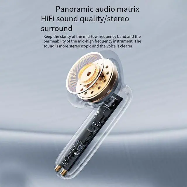 Alt view image 3 of 7 - Wireless in-Ear Headphones Bluetooth Earbuds Wireless Stereo Earphones with Charging Case,Al Call Noise Reduction,Clearer Call Experience,45H Playtime Stereo Bass Ear Buds for Sports, Black