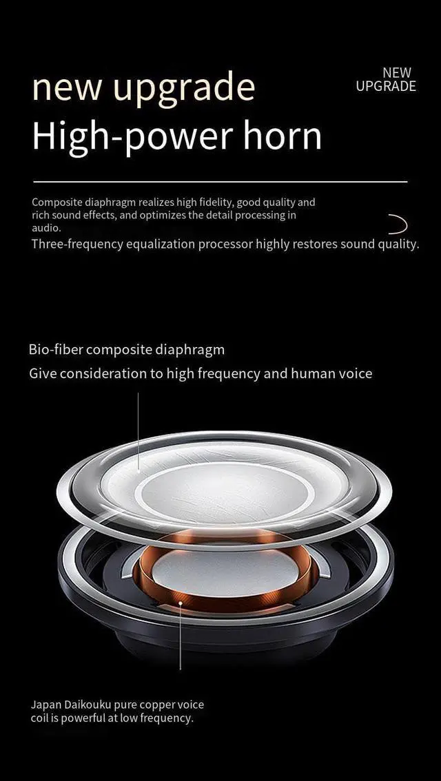 Alt view image 7 of 7 - Wireless in-Ear Headphones Bluetooth Earbuds Wireless Stereo Earphones with Charging Case,Al Call Noise Reduction,Clearer Call Experience,45H Playtime Stereo Bass Ear Buds for Sports, Black