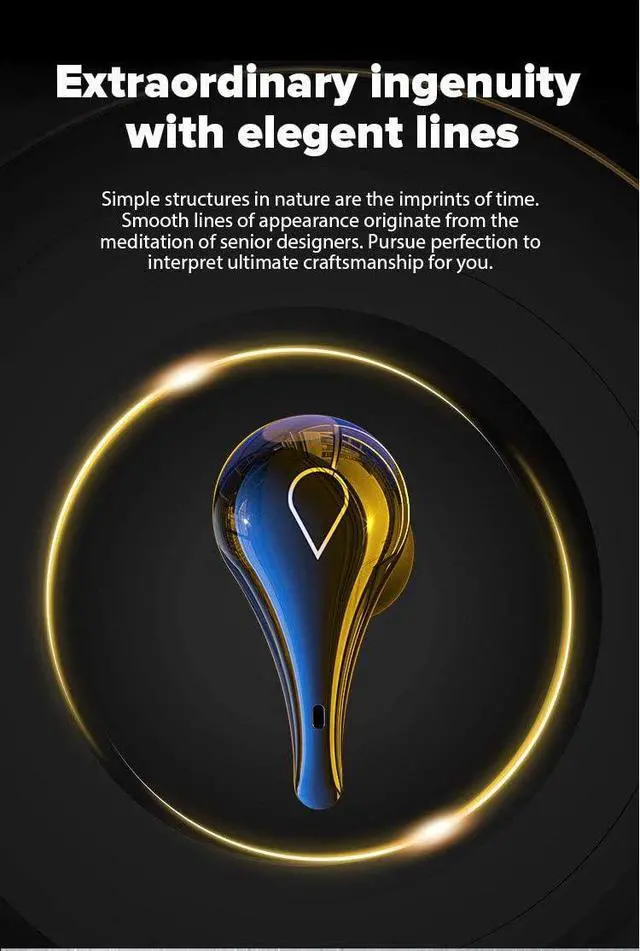 Alt view image 3 of 7 - Bluetooth Headphones Wireless Earbuds Over Ear Buds,IPX7 Waterproof,CVC8.0 Intelligent Noise Isolation,Painless for Long Term Wearing,200H Playtime,LED Digital Display Headset for Sport,Black