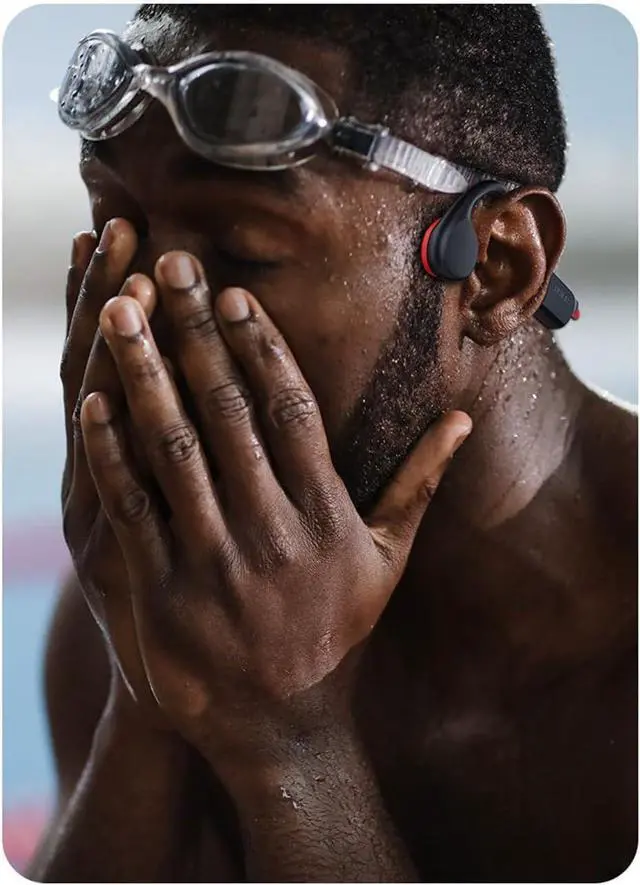 Alt view image 7 of 7 - Black, Swimming Bluetooth Headset, Bluetooth Bone Conduction Sport Headphones, with Premium Deep Base, with Mic, Suitable for Runners, Cyclists and Swimmers