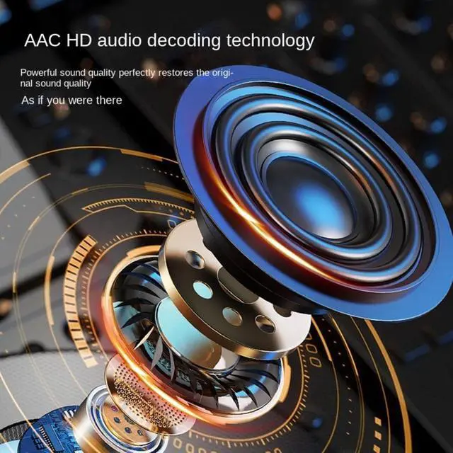 Alt view image 3 of 7 - Wireless Earbuds with Noise Reduction, Bluetooth Earbuds, Hanging Ear Style, Ultra Long Battery Life, Earbuds with Ear Hooks for Sports, Exercise, and Running