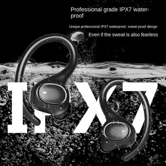 Alt view image 4 of 7 - Wireless Earbuds with Noise Reduction, Bluetooth Earbuds, Hanging Ear Style, Ultra Long Battery Life, Earbuds with Ear Hooks for Sports, Exercise, and Running