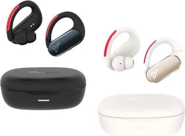 Main image of VOKALEN Reflex Pro - Wireless Sport Earbuds with Ear Hooks, Active Noise Cancellation, up to 50H of Battery Life, IP68 Dust and Waterproof, Touch Control, Secure Fit for Sports (Bundle Set)