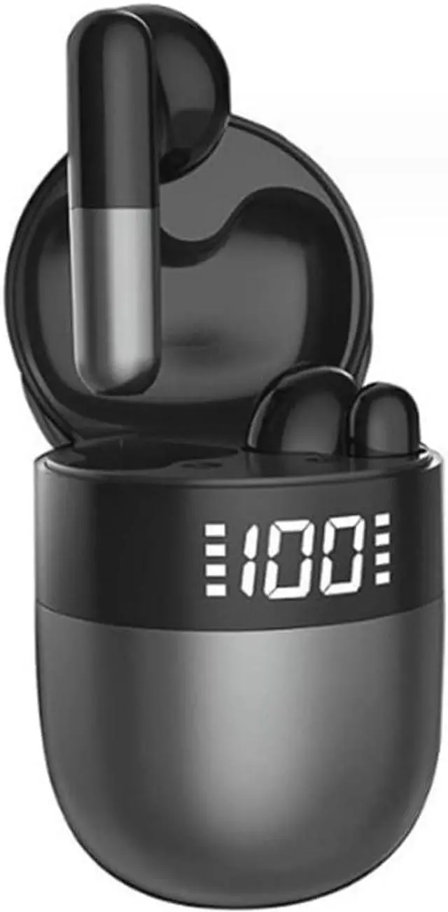 Main image of Wireless Bluetooth Headphones in Ear Earphones Light-Weight Earbud,Touch Smart HD Digital Display Charging Pod Sport Headset,Built-in Mic for TV Smart Phone Laptop Computer Sports,Black