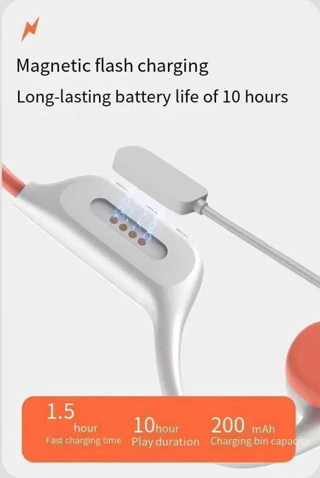 Alt view image 5 of 7 - Bone Conduction Headphones Wireless Bluetooth 5.4 IPX8 Waterproof Swimming Headphones Built-in 32GB Open Ear Headset Sport Headphones Built in 16G Memory & Mic,Sports Headset for Running,Cycling,White