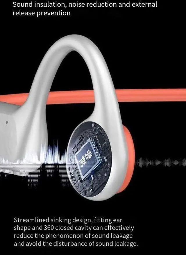 Alt view image 6 of 7 - Bone Conduction Headphones Wireless Bluetooth 5.4 IPX8 Waterproof Swimming Headphones Built-in 32GB Open Ear Headset Sport Headphones Built in 16G Memory & Mic,Sports Headset for Running,Cycling,White