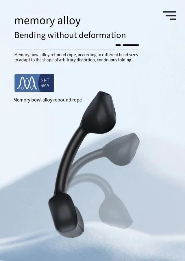 Alt view image 7 of 7 - Clip On Earbud Open Ear Headphones Bluetooth 5.3 Wireless Earphones with Power Display Charging Case,48 Hours Playtime & Mic Clear Call,IPX7 Waterproof Sports Fitness Earbuds for Running-White