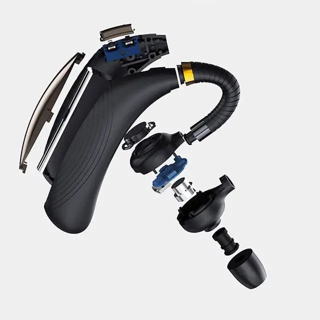 Alt view image 4 of 7 - Bluetooth Headphones, Noise Canceling Wireless Earbuds, IPX6 Waterproof Earphones, Ear Headset with Power Display & Wireless Charging Case for Sports/Music(Black)