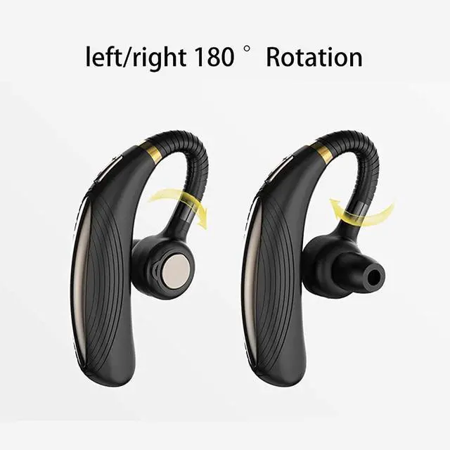Alt view image 5 of 7 - Bluetooth Headphones, Noise Canceling Wireless Earbuds, IPX6 Waterproof Earphones, Ear Headset with Power Display & Wireless Charging Case for Sports/Music(Black)