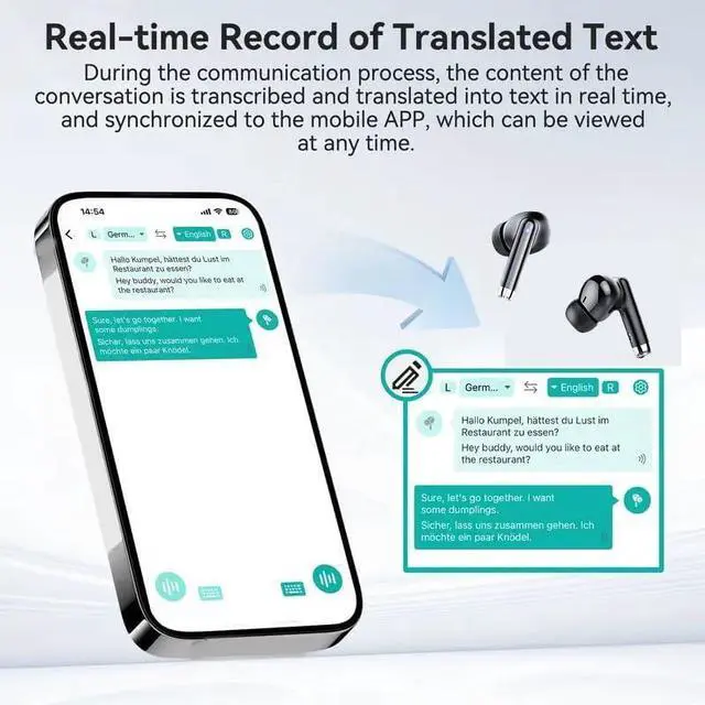 Alt view image 3 of 7 - coioc Open Ear Bluetooth 5.4 Earbuds, Wireless Headphones Sport Over Earphones Built-in Mic with Ear Hooks 50H Playtime Ear Buds LED Display Charging Case