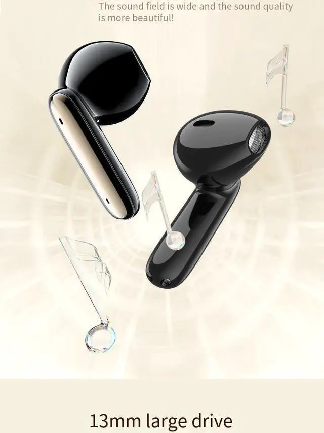 Alt view image 6 of 7 - Wireless Earbuds Bluetooth 5.3 Sports in-Ear ANC+ENC Six-Microphone Talking Noise ENC Call Noise Cancellation IPX5 Waterproof 35 Hours Battery Life with Charging Case Wireless Earphones, Black