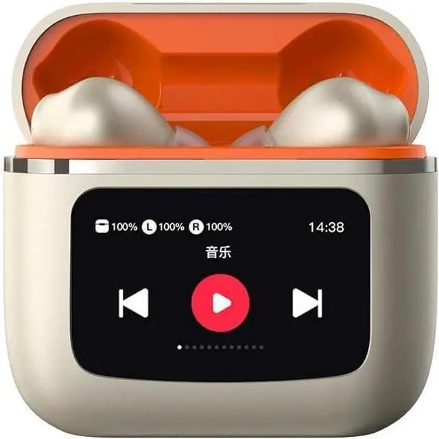 Main image of Bluetooth 5.3 Wireless Ear Buds Headphones 6 Hours Listening Time Sports Waterproof Running in-Ear True Wireless Earphones IPX5 Waterproof Fit Exercise Gym Outdoor Work Beige