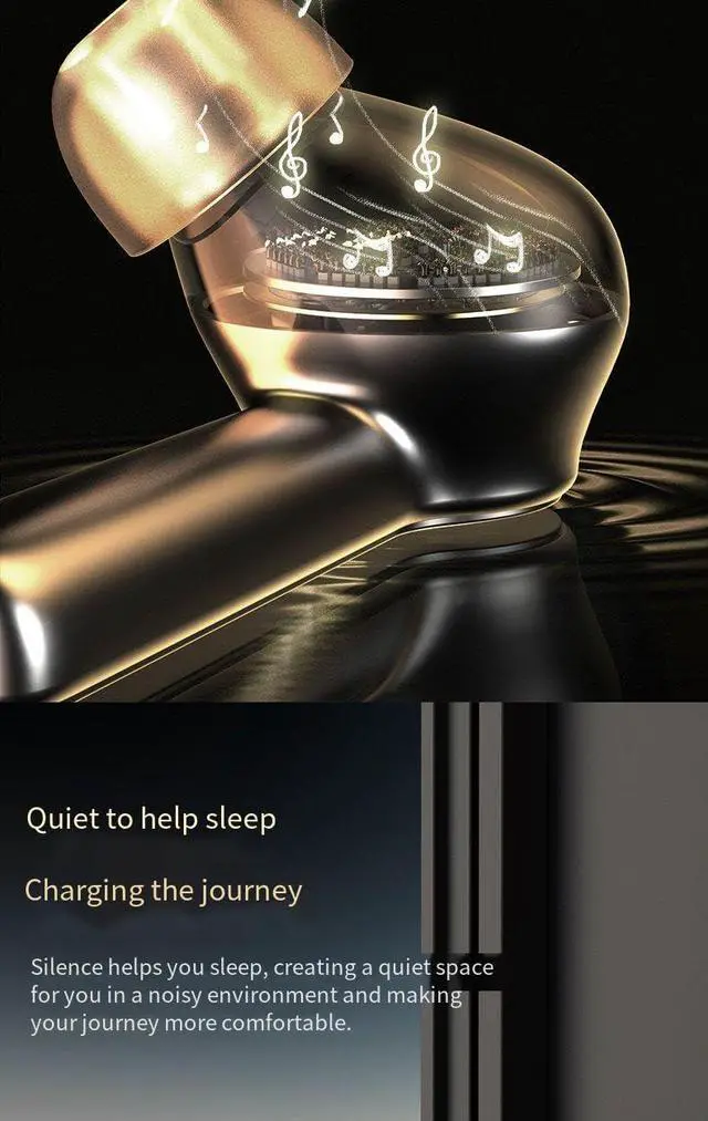 Alt view image 3 of 7 - Bluetooth 5.3 Wireless Ear Buds Headphones 6 Hours Listening Time Sports Waterproof Running in-Ear True Wireless Earphones IPX5 Waterproof Fit Exercise Gym Outdoor Work Beige