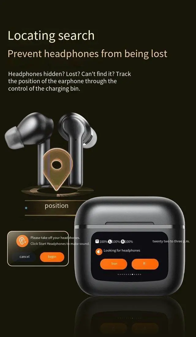 Alt view image 2 of 7 - Bluetooth 5.3 Wireless Ear Buds Headphones 6 Hours Listening Time Sports Waterproof Running in-Ear True Wireless Earphones IPX5 Waterproof Fit Exercise Gym Outdoor Work Beige