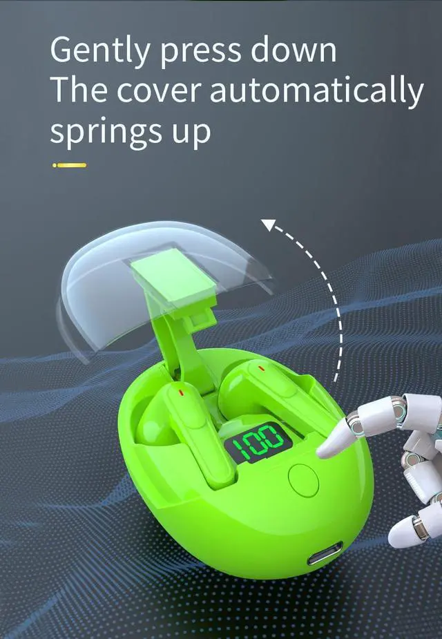 Alt view image 6 of 7 - Wireless Earbuds Bluetooth 5.3 Headphones Wireless Sports Earphones ANC Active Noise Cancellation Headphones Ultra Long Lasting for Phone Laptop PC TV Running Workout, Black