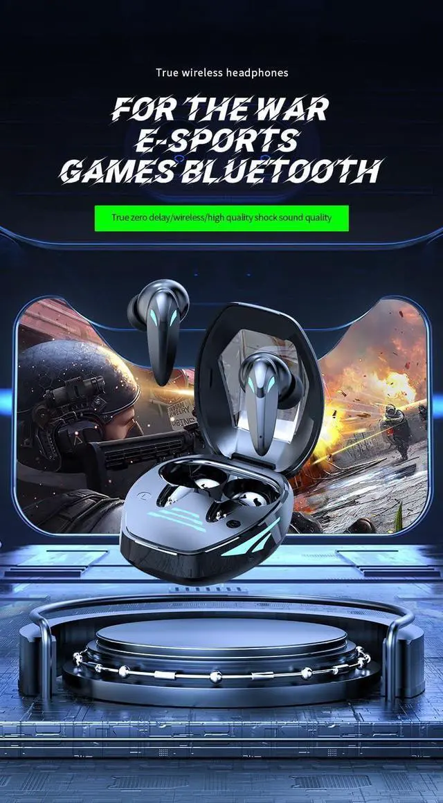 Alt view image 2 of 7 - Bluetooth Headphones Wireless Earbuds in Ear Buds, Sports Earphones Deep Bass with Charging Case Headset, Light-Weight Earbud with Mic for Phone Laptop PC TV Running Workout