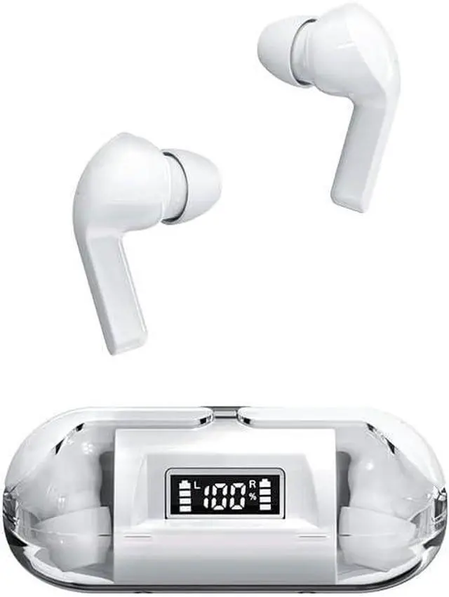 Main image of Earbuds with Charging Case Ear Buds Wireless Bluetooth in Ear Wireless Headphones with Touch Sensing Noise Reduction Fit Exercise Gym Outdoor Work 7 Hours of Battery Life IPX5 Waterproof White