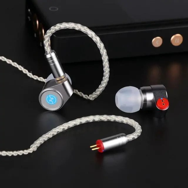 Alt view image 6 of 7 - Linsoul 2022 Upgraded TIN HiFi T2 DLC 2DD 10mm Dynamic Driver in Ear Monitor Earphone with Detachable 0.78mm 2Pin 5N 8 Core Silver-Plated Cable, Aluminum Cavity for Audiophile DJ Musician