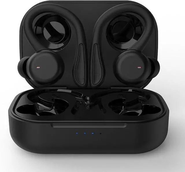 Alt view image 7 of 7 - Earbuds Bluetooth 5.3 in-Ear Headphones Earhook 6 Hours Listening Time Sports Waterproof Running in-Ear True Wireless Earphones IPX6 Waterproof Fit Exercise Gym Outdoor Work Black