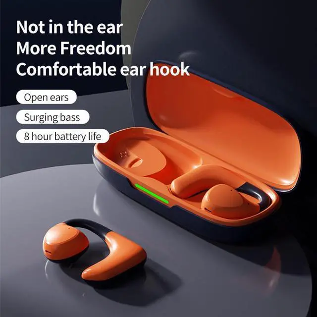 Main image of Open Ear Wireless Headphones Air-Conduction Ear Buds,IPX4 Waterproof Earbuds for Sports,56H Playtime,Bluetooth 5.3,Clear Calls,ACS Panoramic Surround Sound for Sport Running Workout Gym
