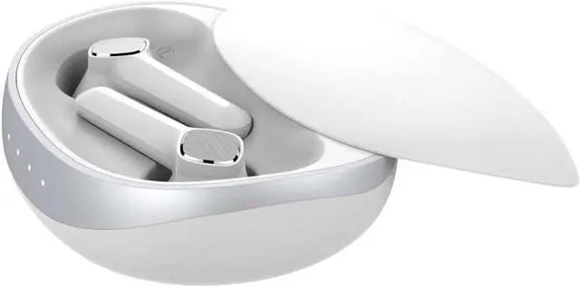 Main image of Bluetooth Headphones ENC Dual-Mic Talking Noise Canceling Earphones,Ultra Long Life Slider Wireless Headphones,Light-Weight Earbud with Mic for TV Smart Phone Laptop Computer Sports,White