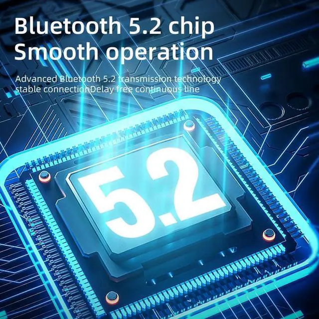 Alt view image 7 of 7 - Bluetooth in-Ear Headphones Wireless Headphones 180Hrs Playback in-Ear Stereo Bass Earphones with Microphone,LED Power Display Headphones Bass Stereo,Low Delay Headset for Gaming Travel