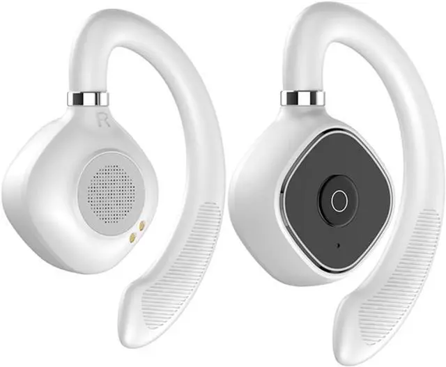 Main image of Open Ear Air Conduction Headphones Wireless Bluetooth 5.3 IPX5 Headphones with Digital Display Charging Case, High Sound Quality and Long Standby Time for Workout Driving Walking, White