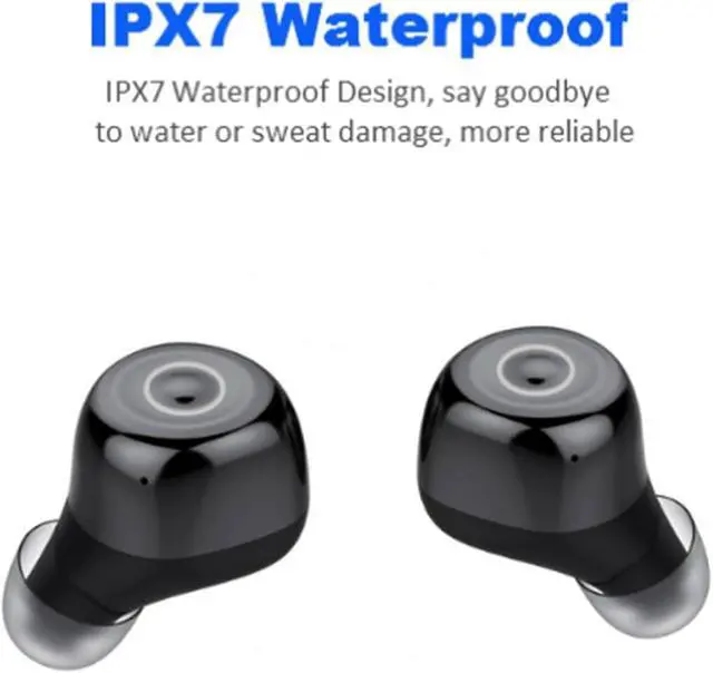 Alt view image 5 of 7 - Wireless Headphones Bluetooth 5.3 Earbuds Noise Canceling in-Ear Bluetooth Ear Buds with Microphone IPX7 Waterproof Rating Built-in Microphone for Laptop Computer Sports