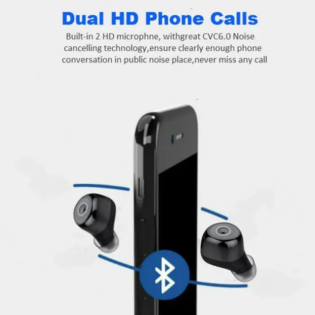 Alt view image 3 of 7 - Wireless Headphones Bluetooth 5.3 Earbuds Noise Canceling in-Ear Bluetooth Ear Buds with Microphone IPX7 Waterproof Rating Built-in Microphone for Laptop Computer Sports