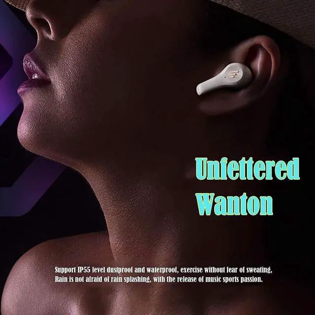 Alt view image 7 of 7 - Sport Bluetooth Earphones Waterproof Bluetooth Earbuds Wireless Headphones, 25Hrs Playtime Touch Control Wireless Earphones Built-in Mic(A)