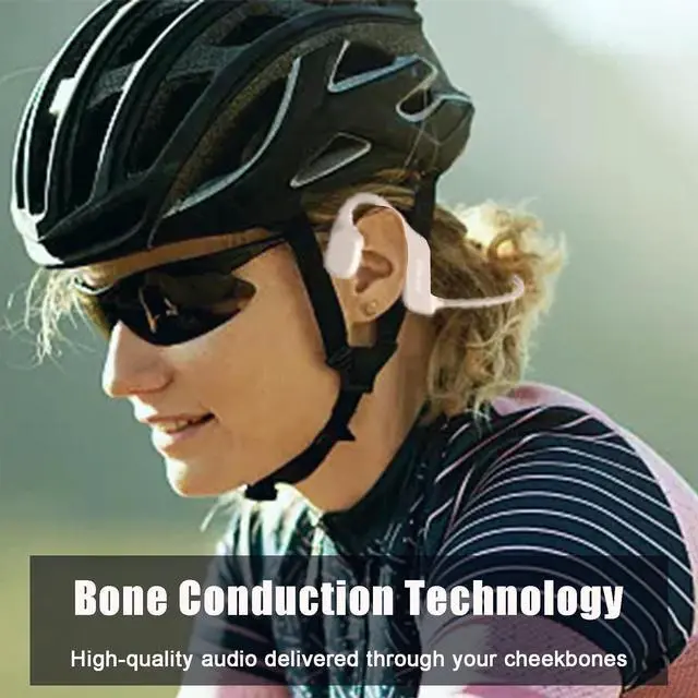 Alt view image 5 of 7 - Bone Conduction Headphones Open Ear Headphones Open Ear Headphones Wireless Bluetooth 5.2 Bone Conduction Earbuds Running Headphones IPX5 Waterproof Sport Headphones for Gym(Dark Green)