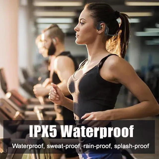 Alt view image 4 of 7 - Bone Conduction Headphones Open Ear Headphones Open Ear Headphones Wireless Bluetooth 5.2 Bone Conduction Earbuds Running Headphones IPX5 Waterproof Sport Headphones for Gym(Dark Green)