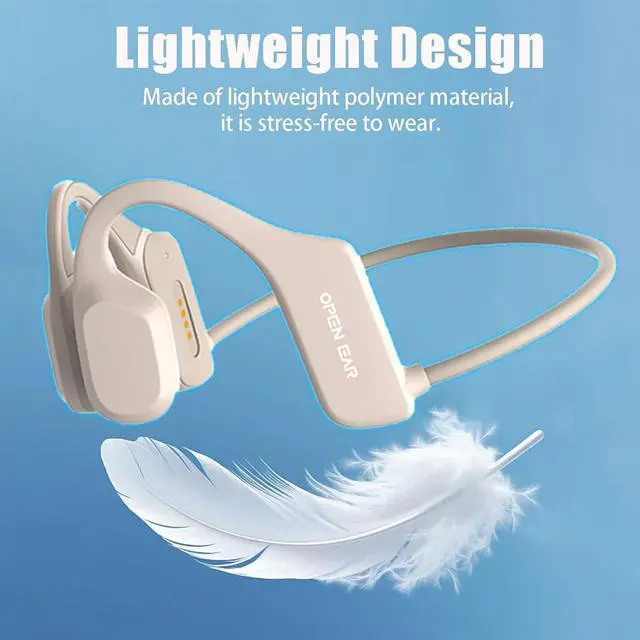 Alt view image 6 of 7 - Bone Conduction Headphones Open Ear Headphones Open Ear Headphones Wireless Bluetooth 5.2 Bone Conduction Earbuds Running Headphones IPX5 Waterproof Sport Headphones for Gym(Dark Green)