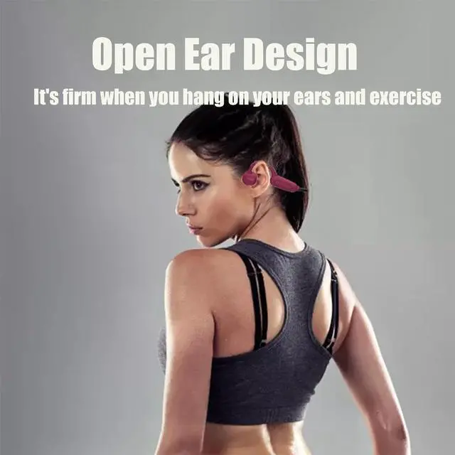 Alt view image 4 of 7 - Swimming Headphones Bone Conduction Headphones Ipx8 Waterproof Earbuds For Swimming With Built-In Mp3 Player 16G Memory Bluetooth 5.3 Open Ear Headset Suitable For Swimming Running Cycling black