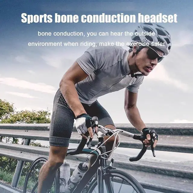 Alt view image 3 of 7 - Bluetooth Bone Conduction Headphones Waterproof Earbuds For Swimming Ipx8 Waterproof Mp3 Player Open Ear Bone Conduction Headphones Built-In 32Gb Open Ear Earbuds With Mic For Cycling Swimming Black