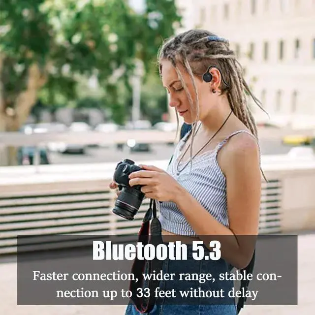 Alt view image 4 of 7 - Bone Conduction Headphones Ipx8 Waterproof Earbuds For Swimming Swimming Headphones With Built-In Mp3 Player 32G Memory Bluetooth 5.3 Open Ear Headset Suitable For Swimming Running Cycling black