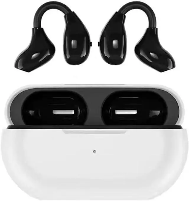 Main image of Clip On Earbuds Open Earbuds Open Ear Clip Earbuds Running Earbuds 5.3 Bluetooth Headphones Earbuds Sport Headphones Wireless Bluetooth Sport Headphones Wireless Bluetooth 56 Hours Playtime Grey