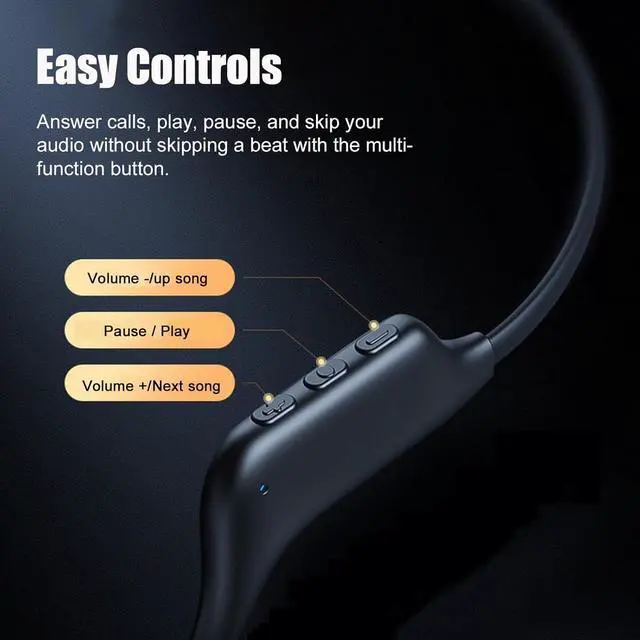 Alt view image 7 of 7 - Bone Conduction Headphones Swimming Headphones Ipx8 Waterproof Earbuds For Swimming With Built-In Mp3 Player 32G Memory Bluetooth 5.3 Open Ear Headset Suitable For Swimming Running Cycling wait