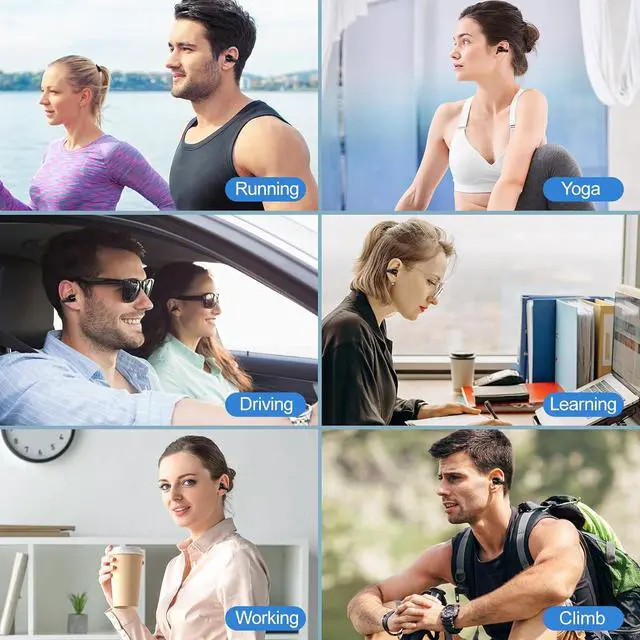 Alt view image 6 of 7 - MeloAudio Open Series Bundle: Kids Open Ear Headphones & Open Clip Earbuds, Bluetooth 5.3 Wireless Headphones with Mic, 120 Hours Playtime, LED Display, Perfect for Kids, Home, School, Travel, Sports,