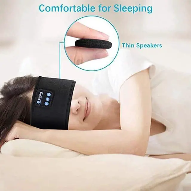 Alt view image 6 of 7 - Music 5.0 Headband Knits Sleeping Headwear Headphone Sports Speaker Stereo (2.0) Headset Sleep Headphones