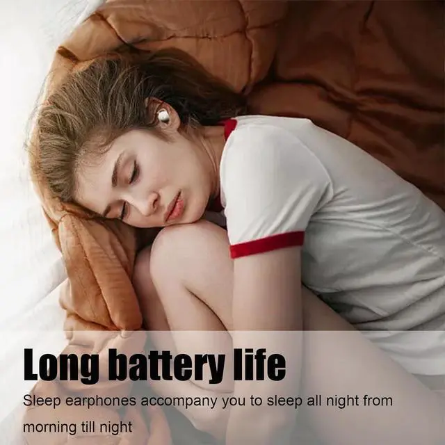 Alt view image 4 of 7 - Sleep Headphones Sleep Headphones Wireless Bluetooth 5.3 Sleep Earbuds Invisible Earbuds Sleep Earbuds for Side Sleepers Noise Cancelling Comfortable Wireless Open Ear Headphones Grey