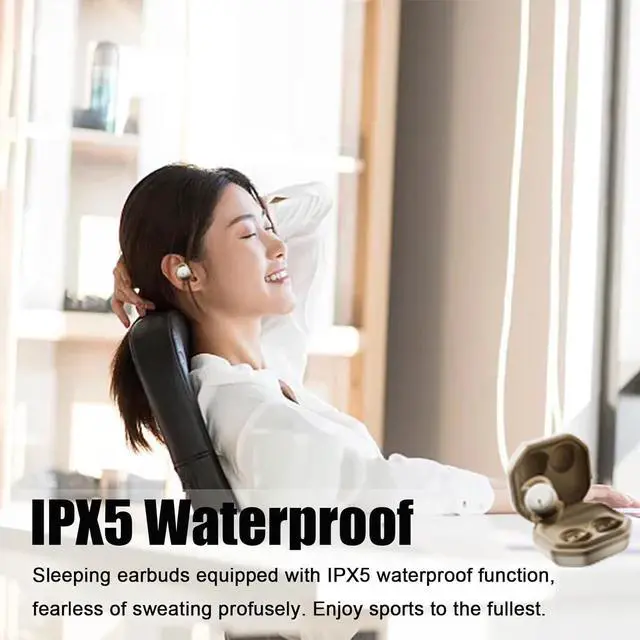 Alt view image 3 of 7 - Sleep Headphones Sleep Headphones Wireless Bluetooth 5.3 Sleep Earbuds Invisible Earbuds Sleep Earbuds for Side Sleepers Noise Cancelling Comfortable Wireless Open Ear Headphones Grey