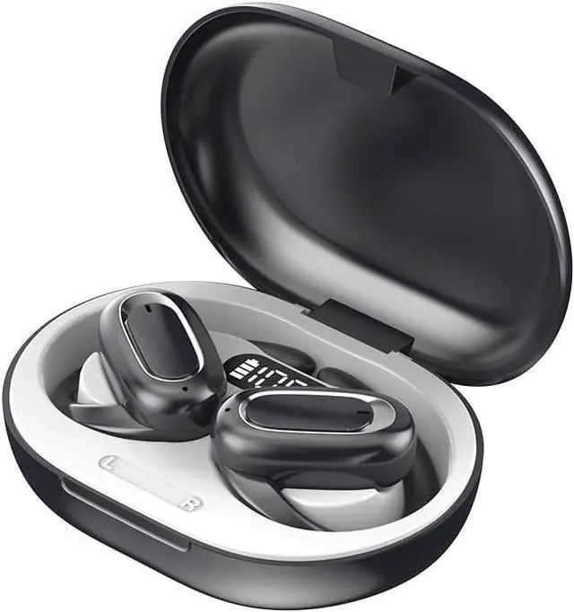 Main image of Micool Open Ear Headphones Bluetooth 5.3, Waterproof Painless OWS Headphones with Earhooks for Sports, Noise Cancelling/Long Battery Life (Blue-Grey)