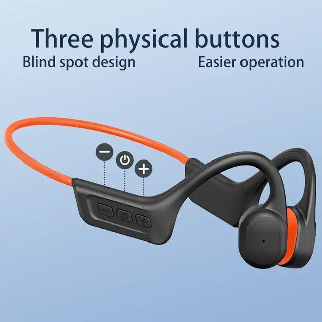 Alt view image 5 of 7 - IKXO Bone Conduction Headphones Wireless Bluetooth 5.3 Open Ear Headphones 8 Hours of High Endurance IPX6 Waterproof Comfortable Ergonomic Fit Exercise Swimming Cycling