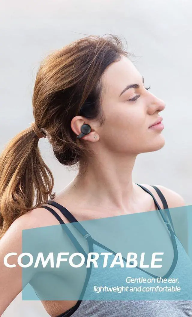 Alt view image 5 of 7 - Open Ear Bluetooth Earbuds Ear Clips Wireless Bluetooth Headphones Clip on Earbuds Open Ear Earphones Earbuds Open Air Headphones Earphones Earbuds for Gift