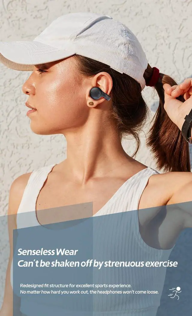 Alt view image 6 of 7 - Open Ear Bluetooth Earbuds Ear Clips Wireless Bluetooth Headphones Clip on Earbuds Open Ear Earphones Earbuds Open Air Headphones Earphones Earbuds for Gift