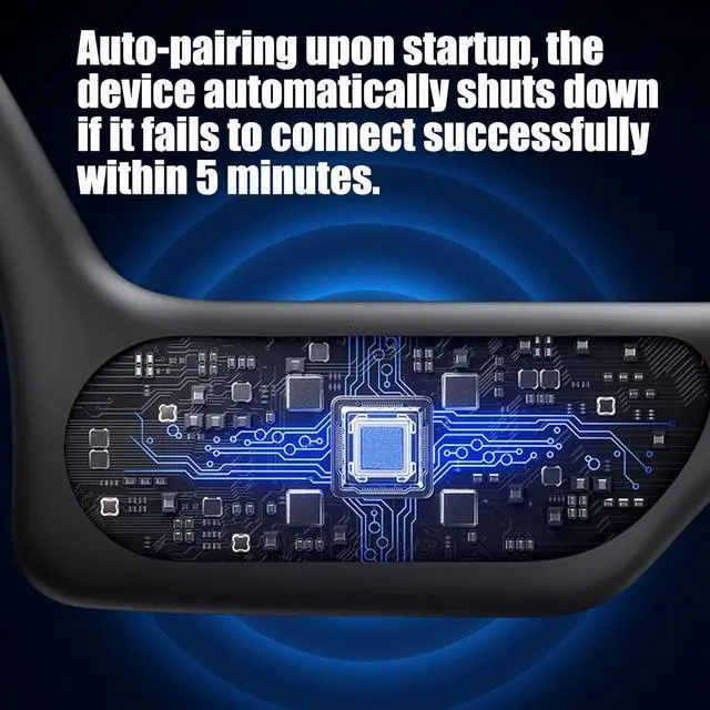 Alt view image 7 of 7 - Bone Conduction Headphones Open Ear Headphones Bluetooth 5.0 Sports Wireless Earphones with Built-in Mic,Ultra-Light Design,Sweat-Proof,Cycling,Easy to Clean,Ultra-Long 6-Hour Standby