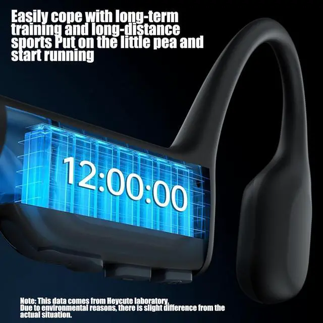 Alt view image 6 of 7 - Bone Conduction Headphones Open Ear Headphones Bluetooth 5.0 Sports Wireless Earphones with Built-in Mic,Ultra-Light Design,Sweat-Proof,Cycling,Easy to Clean,Ultra-Long 6-Hour Standby