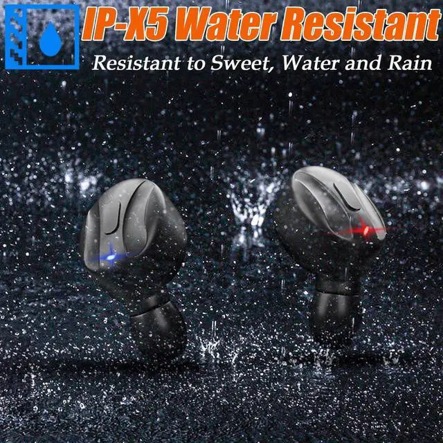 Alt view image 7 of 7 - Earbuds Mini in-Ear Earphones with Charging Case, Touch Control, Waterproof Headphones Headset with LED Display Built-in Mic for Sports/Workout/Daily Use